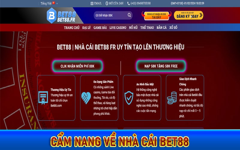 Cẩm nang về nhà cái bet88